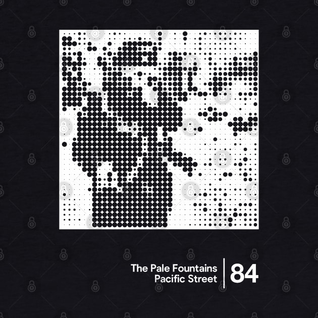 The Pale Fountains - Minimal Style Graphic Artwork Design by saudade